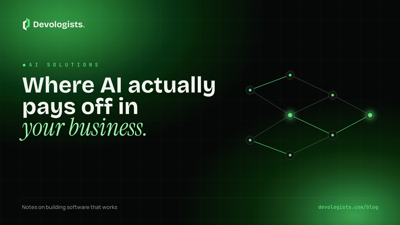 Where AI Actually Pays Off in Your Business